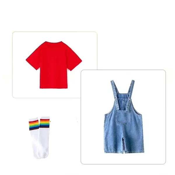 Children's T-shirt With Suspender Pants - Children's T-shirt With Suspender Pants - Image 5 of 14