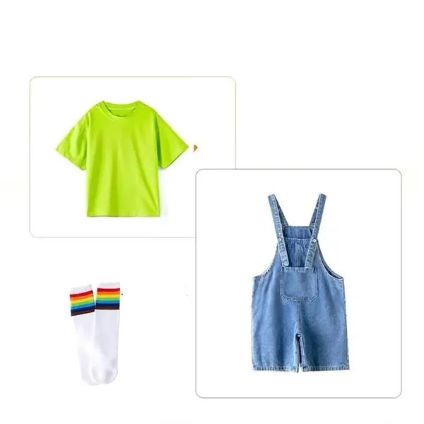 Children's T-shirt With Suspender Pants - Children's T-shirt With Suspender Pants - Image 8 of 14