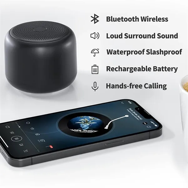 Portable Waterproof Bluetooth Speakers with Loud Sound - Portable Waterproof Bluetooth Speakers with Loud Sound - Image 2 of 4