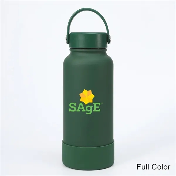 40 oz Insulated Water Bottles with Handle Lid Rubber Boot - 40 oz Insulated Water Bottles with Handle Lid Rubber Boot - Image 9 of 30