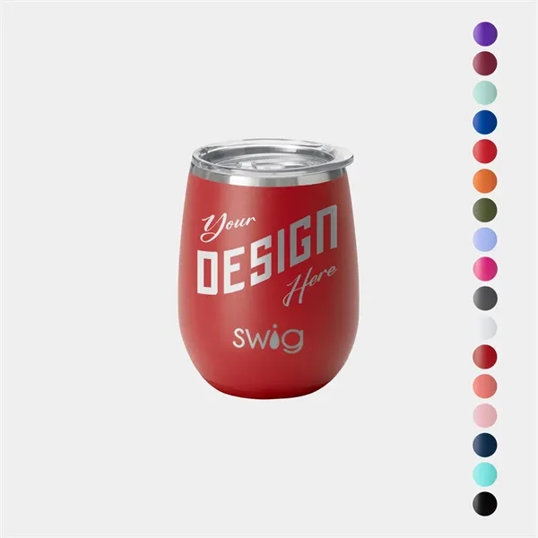 14 oz SWIG® Stainless Steel Insulated Stemless Tumbler - 14 oz SWIG® Stainless Steel Insulated Stemless Tumbler - Image 0 of 17