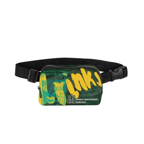 Custom All over print Belt Bag with Quick Turnaround Time - Custom All over print Belt Bag with Quick Turnaround Time - Image 1 of 3