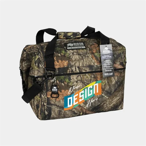 Mossy Oak® 24-Can Bison® USA-Made SoftPak Cooler Bag - Mossy Oak® 24-Can Bison® USA-Made SoftPak Cooler Bag - Image 0 of 1