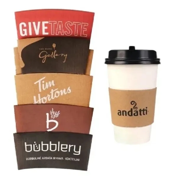 16oz Disposable Coffee Cup with Lid and Sleeve - 16oz Disposable Coffee Cup with Lid and Sleeve - Image 6 of 6