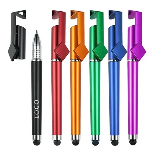 3 in 1 Stylus Gel Pen with Phone Stand Function - 3 in 1 Stylus Gel Pen with Phone Stand Function - Image 0 of 3