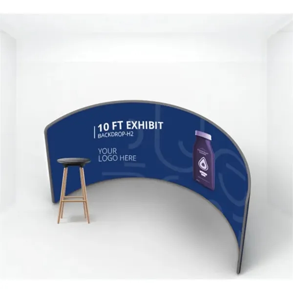 10 ft Exhibit Backdrop H2 - Single Sided  10' x 5' - 10 ft Exhibit Backdrop H2 - Single Sided  10' x 5' - Image 0 of 2