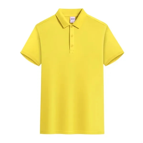 Customised Short Sleeve Lapel Polo Shirt - Customised Short Sleeve Lapel Polo Shirt - Image 3 of 14