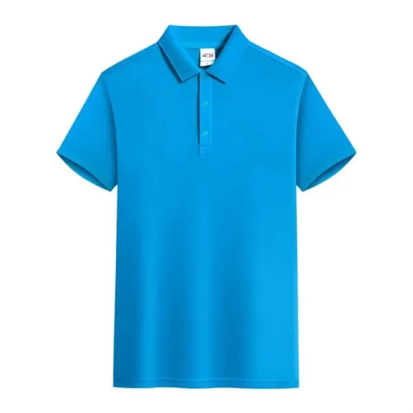 Customised Short Sleeve Lapel Polo Shirt - Customised Short Sleeve Lapel Polo Shirt - Image 4 of 14