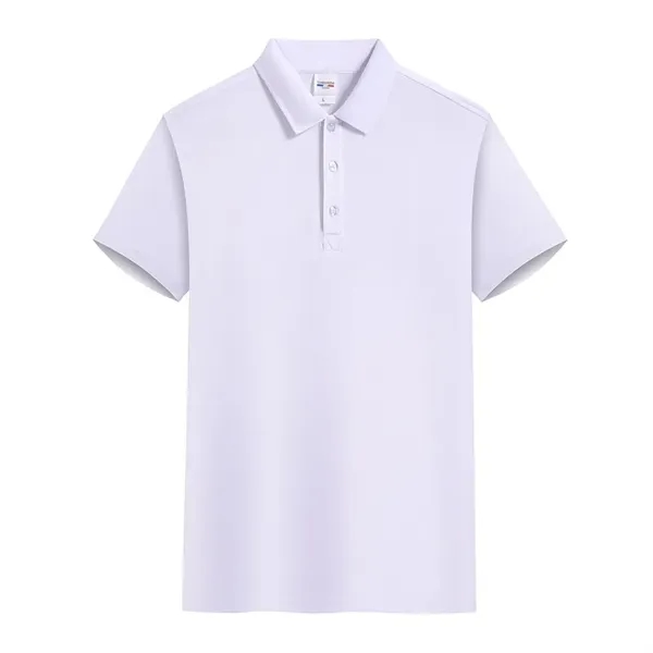 Customised Short Sleeve Lapel Polo Shirt - Customised Short Sleeve Lapel Polo Shirt - Image 5 of 14