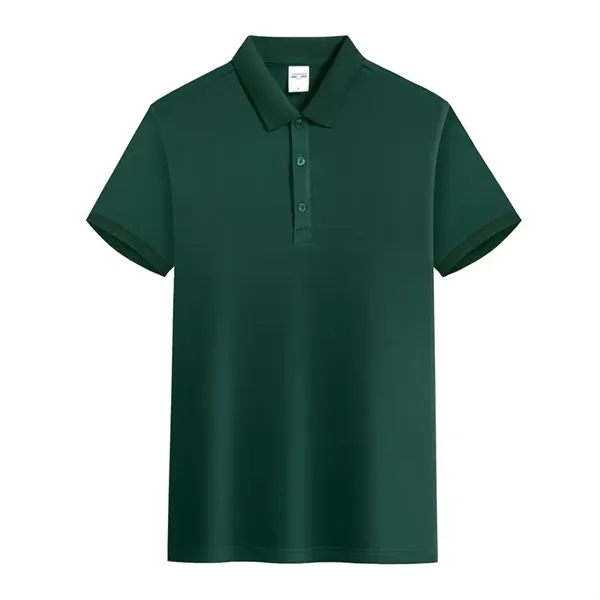 Customised Short Sleeve Lapel Polo Shirt - Customised Short Sleeve Lapel Polo Shirt - Image 7 of 14