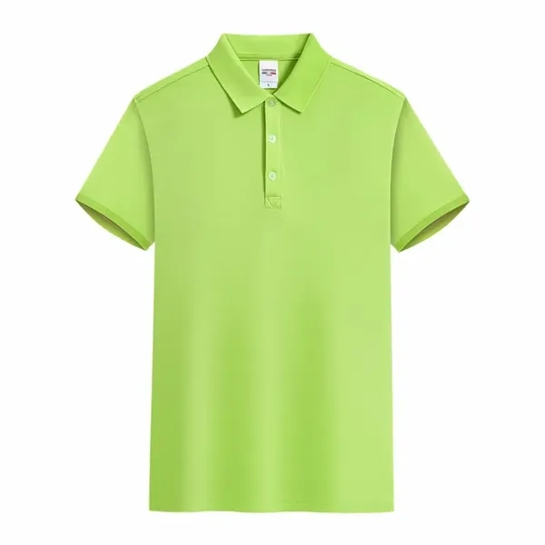 Customised Short Sleeve Lapel Polo Shirt - Customised Short Sleeve Lapel Polo Shirt - Image 8 of 14