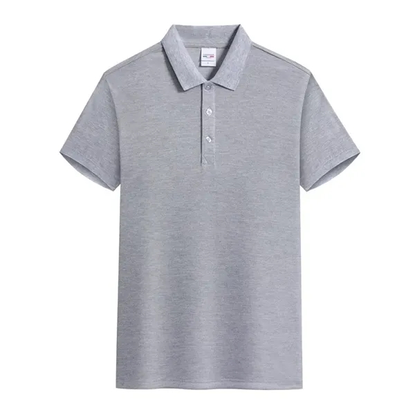 Customised Short Sleeve Lapel Polo Shirt - Customised Short Sleeve Lapel Polo Shirt - Image 11 of 14