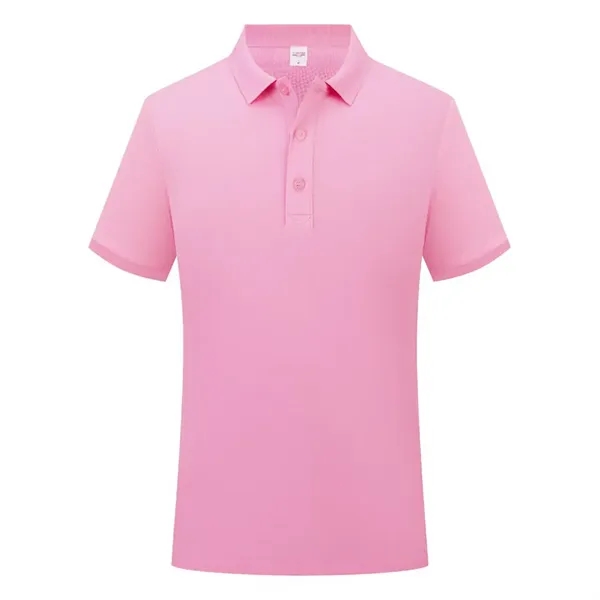 Customised Short Sleeve Lapel Polo Shirt - Customised Short Sleeve Lapel Polo Shirt - Image 12 of 14