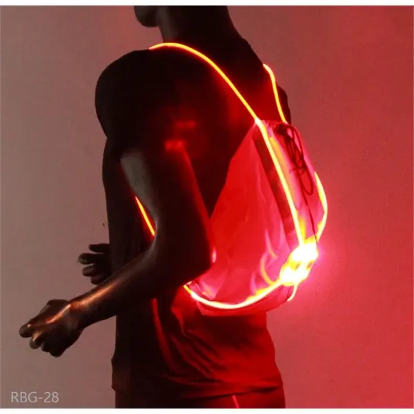LED fiber strawstring bag - LED fiber strawstring bag - Image 1 of 3