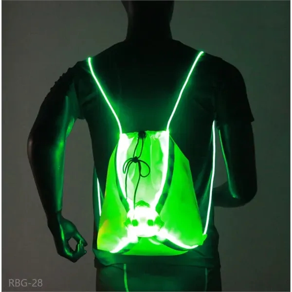 LED fiber strawstring bag - LED fiber strawstring bag - Image 2 of 3