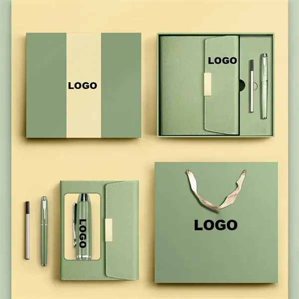 Thick Classic Premium Paper Hardcover Notebook Set With Pen - Thick Classic Premium Paper Hardcover Notebook Set With Pen - Image 1 of 3