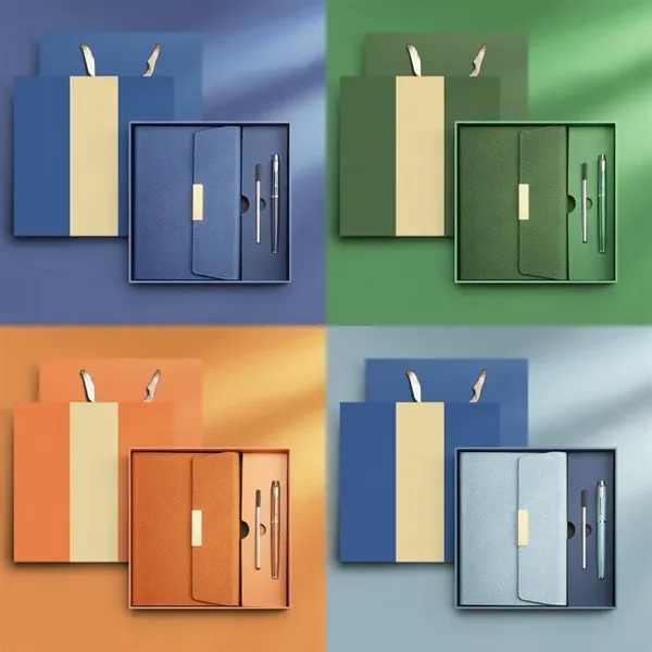 Thick Classic Premium Paper Hardcover Notebook Set With Pen - Thick Classic Premium Paper Hardcover Notebook Set With Pen - Image 2 of 3