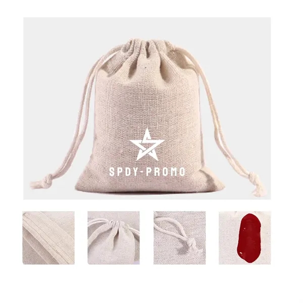Cotton Drawstring Bag - Cotton Drawstring Bag - Image 2 of 3