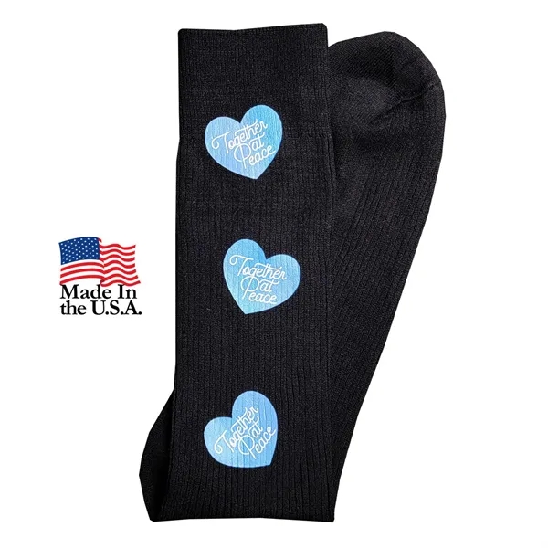 Men's Dress Socks with Oversized DTF - Men's Dress Socks with Oversized DTF - Image 2 of 4