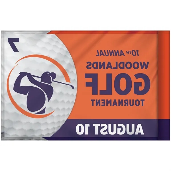 14" x 20" Custom Single Reverse Golf Flag with Tube - 14" x 20" Custom Single Reverse Golf Flag with Tube - Image 1 of 9