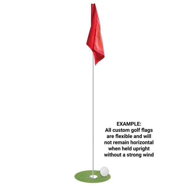 14" x 20" Custom Single Reverse Golf Flag with Tube - 14" x 20" Custom Single Reverse Golf Flag with Tube - Image 8 of 9