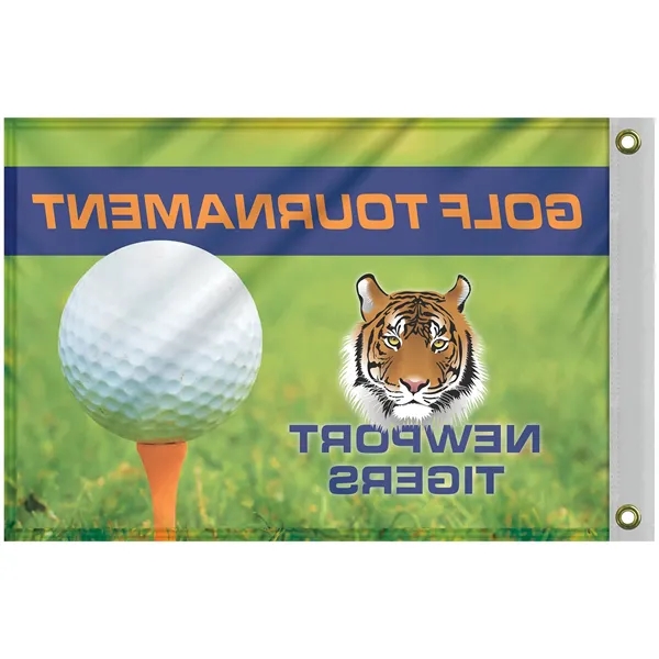 14" x 20" Single Reverse Golf Flag with Heading & Grommets - 14" x 20" Single Reverse Golf Flag with Heading & Grommets - Image 1 of 9
