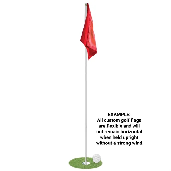 14" x 20" Single Reverse Golf Flag with Heading & Grommets - 14" x 20" Single Reverse Golf Flag with Heading & Grommets - Image 8 of 9