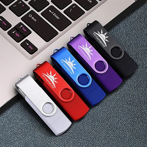 Custom 32 GB On The Go USB 3.0 Flash Drive - Type C - Custom 32 GB On The Go USB 3.0 Flash Drive - Type C - Image 1 of 9
