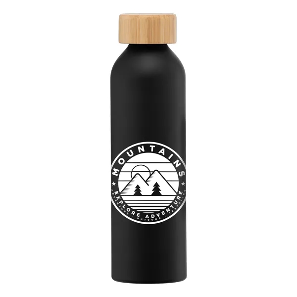 Eden - 20 oz. Aluminum Water Bottle with Bamboo Lid - Eden - 20 oz. Aluminum Water Bottle with Bamboo Lid - Image 1 of 2