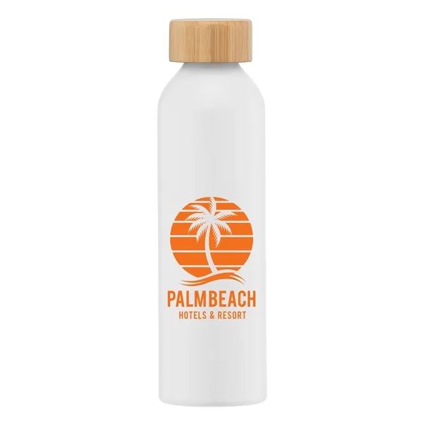 Eden - 20 oz. Aluminum Water Bottle with Bamboo Lid - Eden - 20 oz. Aluminum Water Bottle with Bamboo Lid - Image 2 of 2