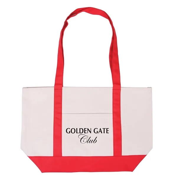 Prime Line Cotton Canvas Boat Tote Bag - Prime Line Cotton Canvas Boat Tote Bag - Image 8 of 9