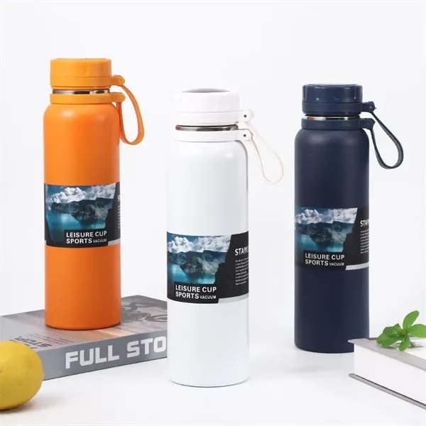 1 L Portable Stainless Steel Vacuum Flask Water Thermos Cup - 1 L Portable Stainless Steel Vacuum Flask Water Thermos Cup - Image 10 of 15