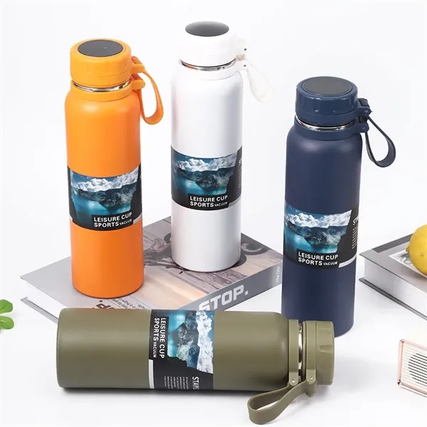 1 L Portable Stainless Steel Vacuum Flask Water Thermos Cup - 1 L Portable Stainless Steel Vacuum Flask Water Thermos Cup - Image 11 of 15