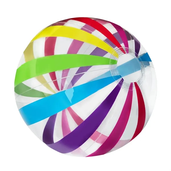 16" Striped Beach Ball - 16" Striped Beach Ball - Image 2 of 3