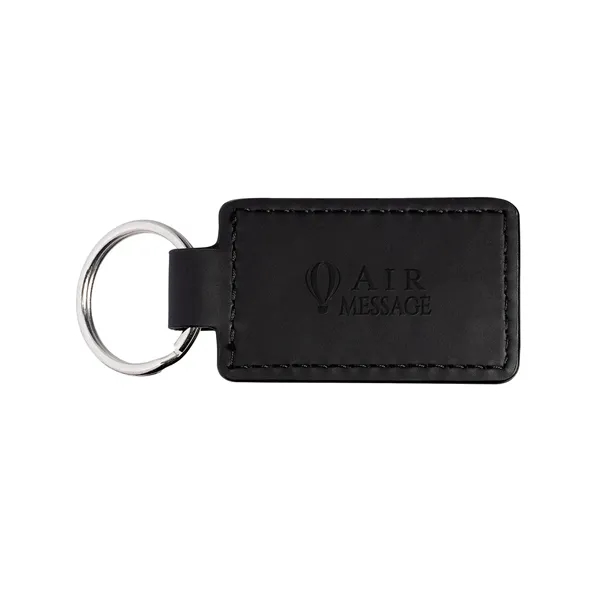 Leeman Tuscany™ PU Leather Rectangle Keychain - Leeman Tuscany™ PU Leather Rectangle Keychain - Image 2 of 3