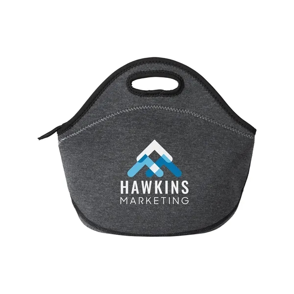 Heathered Neoprene Lunch Cooler Tote Bag - Heathered Neoprene Lunch Cooler Tote Bag - Image 4 of 5