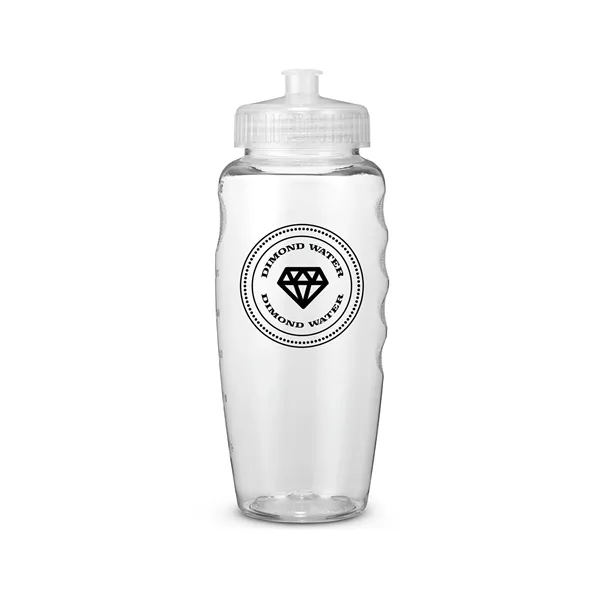 Prime Line USA Made 30oz Polyclear™ Gripper Water Bottle - Prime Line USA Made 30oz Polyclear™ Gripper Water Bottle - Image 2 of 3