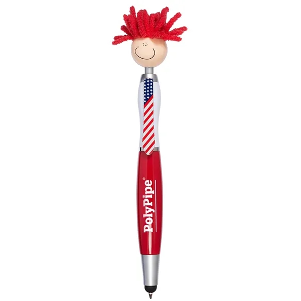 MopToppers Patriotic Screen Cleaner With Stylus Pen - MopToppers Patriotic Screen Cleaner With Stylus Pen - Image 0 of 3