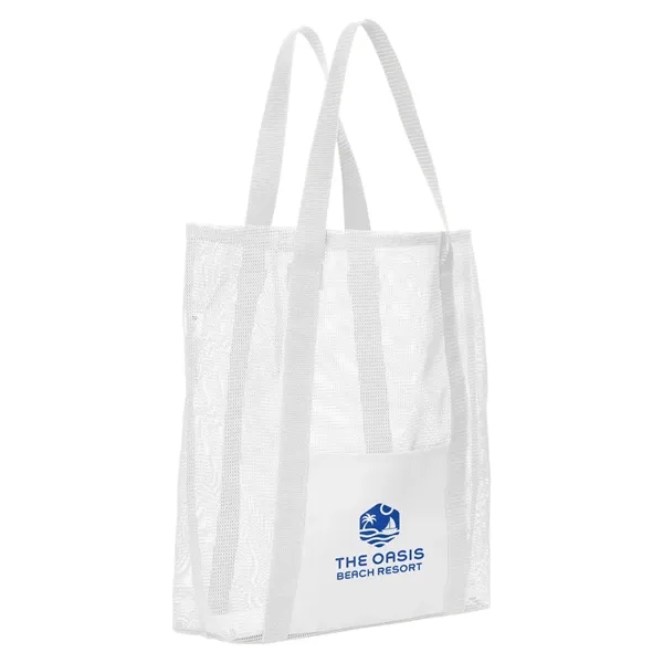 Belle Mare Beach Mesh Tote Bag - Belle Mare Beach Mesh Tote Bag - Image 11 of 18