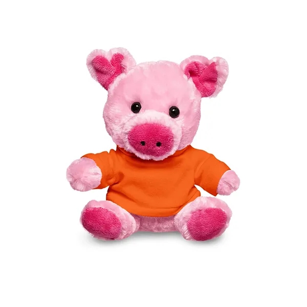 7" Plush Pig With T-Shirt - 7" Plush Pig With T-Shirt - Image 12 of 44