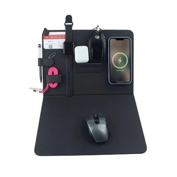 Magnet Fast Wireless Charger With Desk Organizer - Magnet Fast Wireless Charger With Desk Organizer - Image 1 of 3