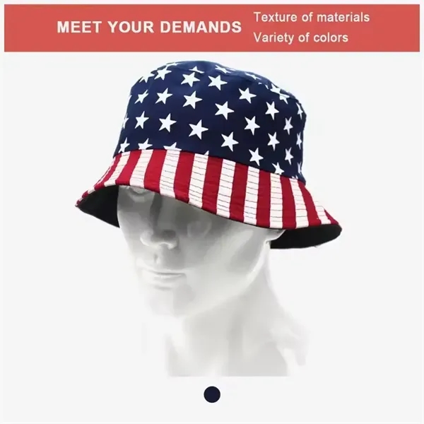 American Flag Bucket Hat - American Flag Bucket Hat - Image 1 of 5