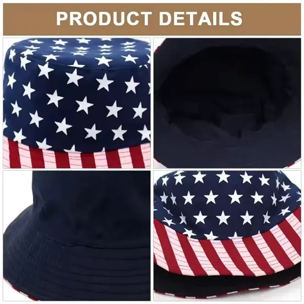American Flag Bucket Hat - American Flag Bucket Hat - Image 2 of 5