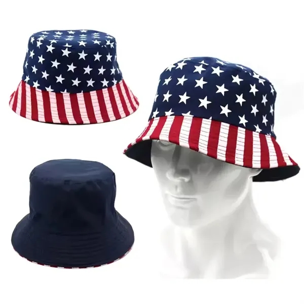 American Flag Bucket Hat - American Flag Bucket Hat - Image 3 of 5