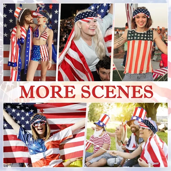 American Flag Sun Visor Hat - American Flag Sun Visor Hat - Image 4 of 6