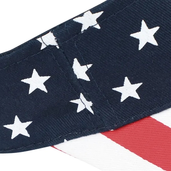 American Flag Sun Visor Hat - American Flag Sun Visor Hat - Image 6 of 6