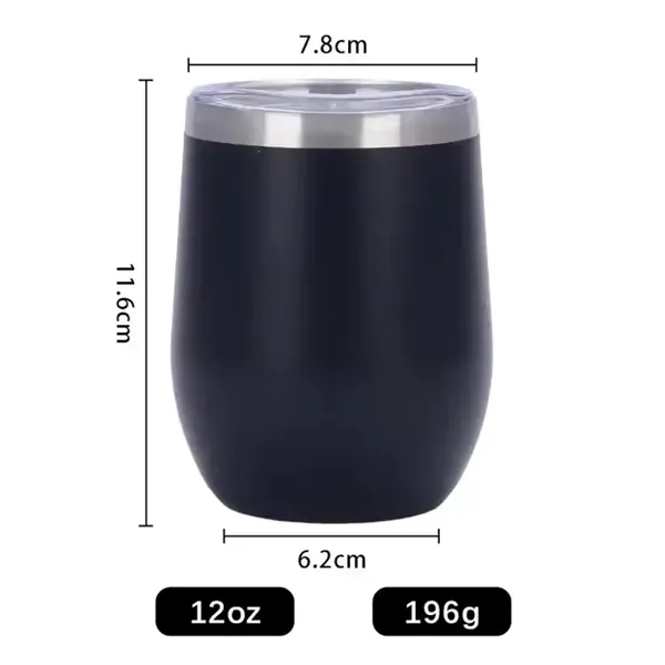 12oz Double Wall Insulated Vacuum Cup - 12oz Double Wall Insulated Vacuum Cup - Image 5 of 8