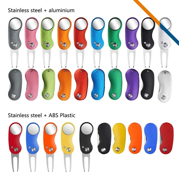 Kiro Foldable Ball Marker Golf Divot Tool - Kiro Foldable Ball Marker Golf Divot Tool - Image 3 of 18