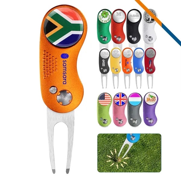 Kiro Foldable Ball Marker Golf Divot Tool - Kiro Foldable Ball Marker Golf Divot Tool - Image 0 of 18