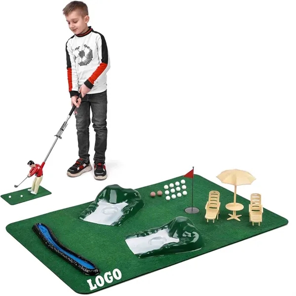 MOQ5 Mini Golfing Man Indoor Golf Kit For Children - MOQ5 Mini Golfing Man Indoor Golf Kit For Children - Image 0 of 3